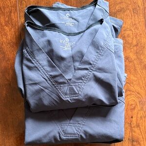 LOT OF 3 Infinity Charcoal Men's Scrubs